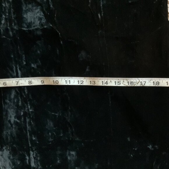 Vintage Liz Clairbone Medium Black Velvet Formal Dress Long Sweetheart Lady Like - Picture 8 of 15